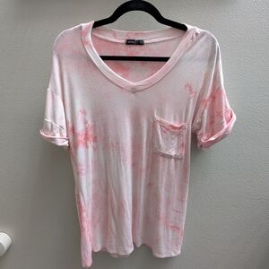 Light Pink Tie-Dye Short Sleeve Tee